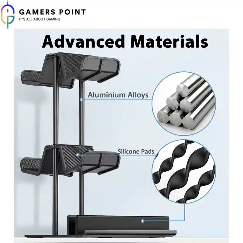 OIVO Controller Organizer for Desk, Display Storage Stand for PS5/ PS4/Xbox Series/One X/S/Nintendo Switch Controller/Headset/iPad/Mobile Phone, Game Controller Holder STAND Gamers Point 12.000