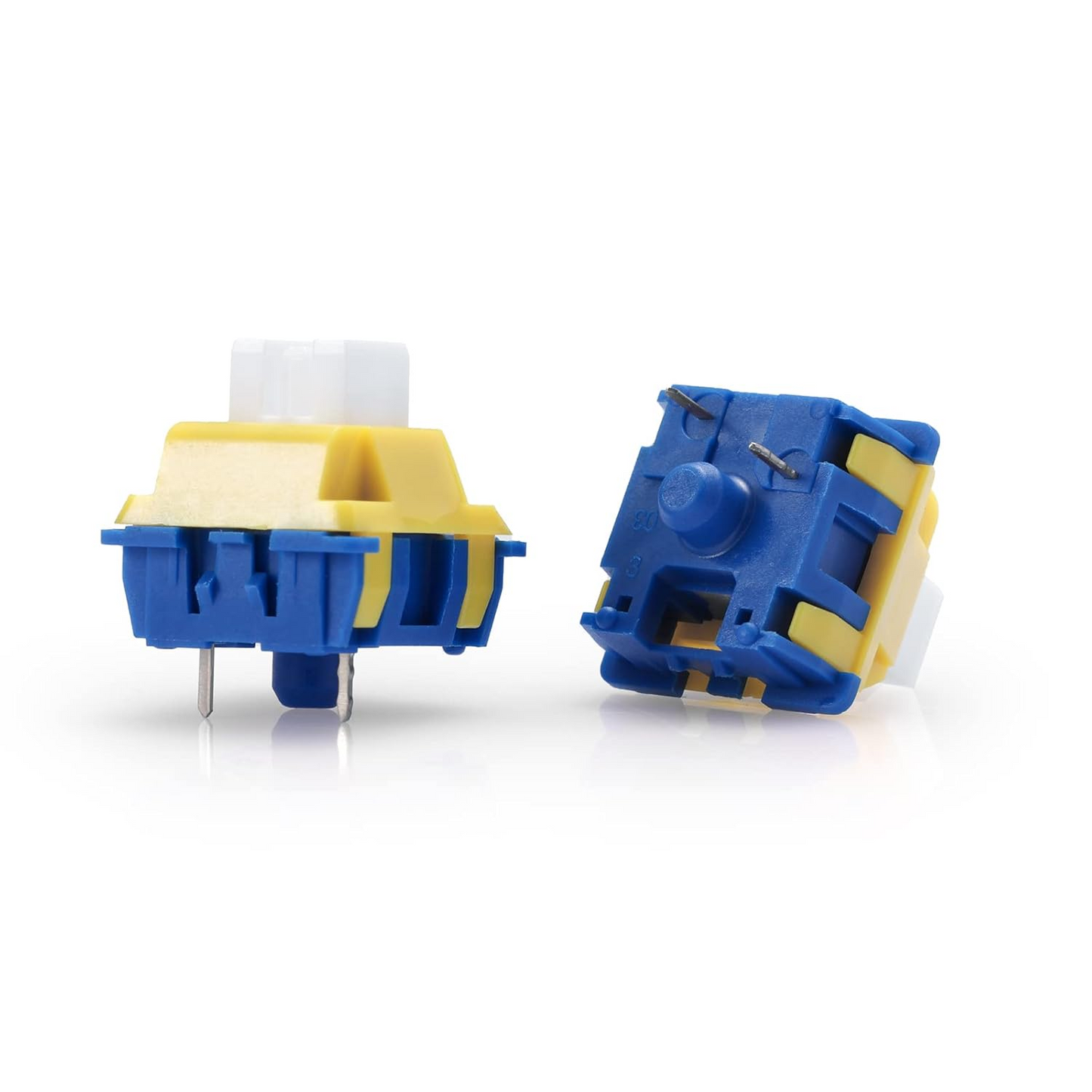 Redragon A113 Bullet-B Tactile Mechanical Switch, 3-Pin Plate Mounted Cherry MX Blue Equivalent, Hot-Swappable DIY Keyboard Clicky Switch Mod, 50 Million Click(24 pcs Switches, Keycap + Switch Puller) Redragon Keyboards Gamers Point