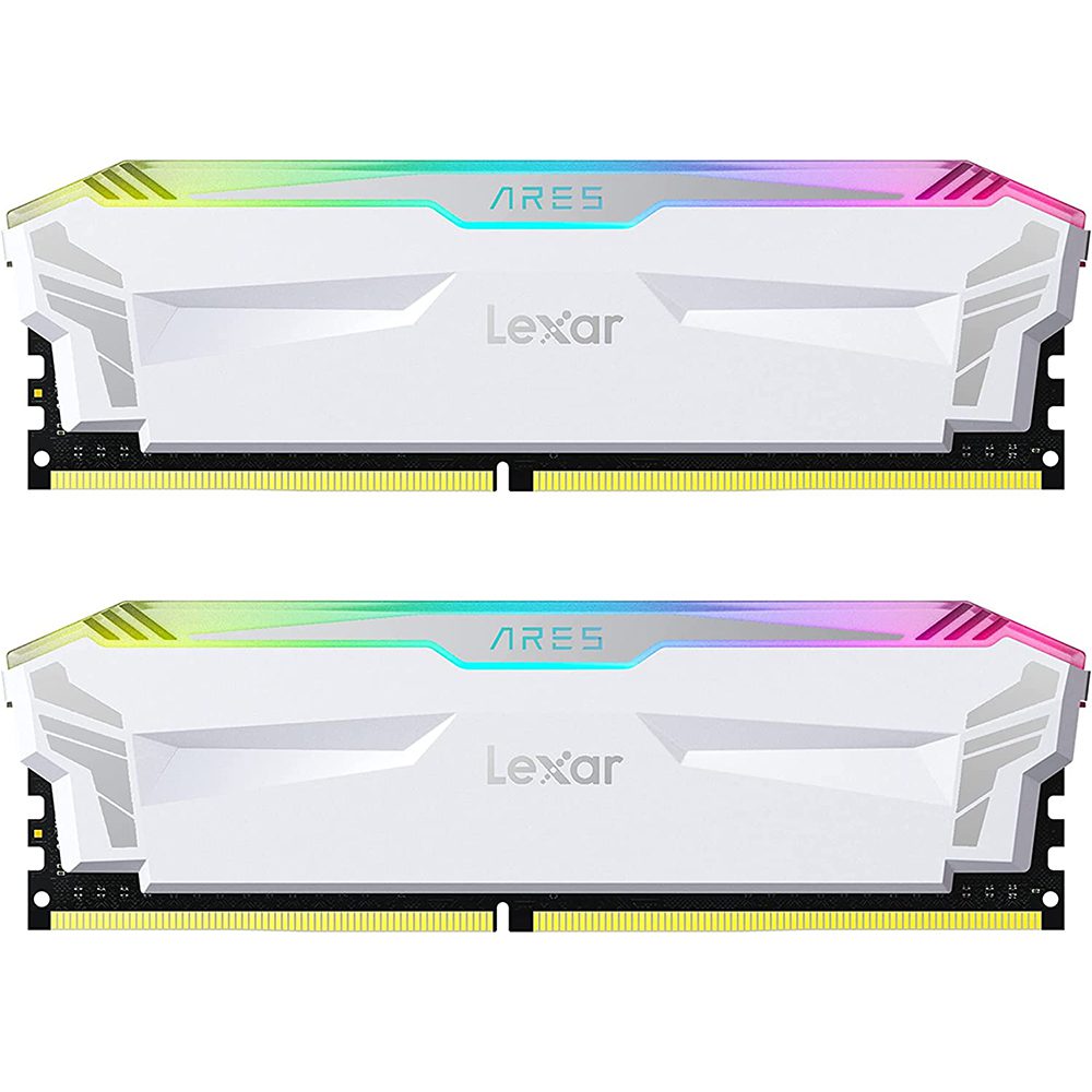 Lexar ARES RGB DDR4 RAM 16GB Kit (8GB x 2) 3866 MHz - White - BAHRAIN RAM Gamers Point 36.000