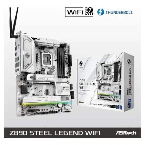 ASRock Z890 Steel Legend WiFi 7 — LGA1851 ATX Motherboard | Gamers Point Bahrain Intel Intel Motherboard Gamers Point