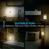 Sensor LED Night Light For Room With Smart Auto ON / Off Led Lamp Kids Bulb Bedroom Cabinet Bathroom Hallway Stairways Or Any Dark Soft Brightness Mini Square Control Energy Saving Sleeping Kid's Corridor Bedrooms Stairs Dusk To Dawn Backlight Night Lights Gamers Point 5.000