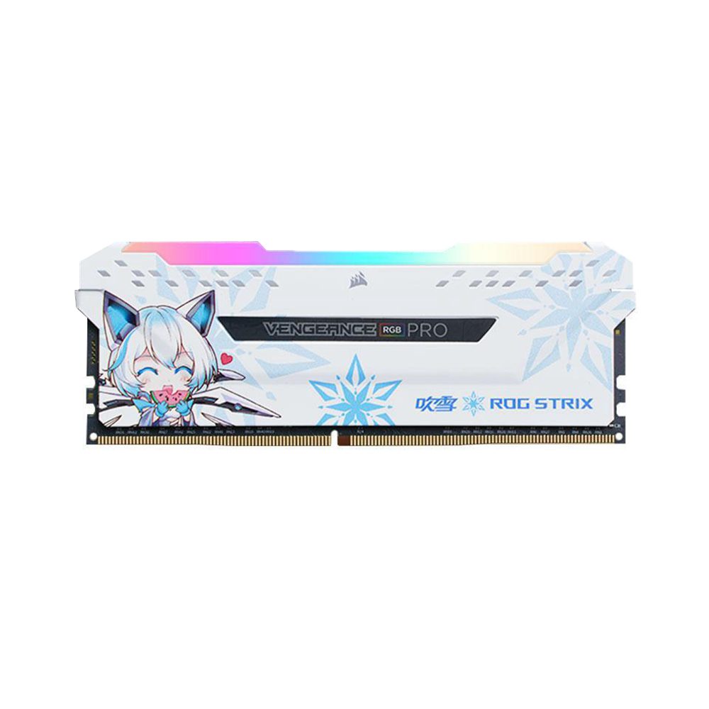 CORSAIR Vengeance RGB PRO SE7EN Snow Edition & ASUS ROG STRIX 16GB (16GBx1) 3200MHz RAM RAM Gamers Point 42.000