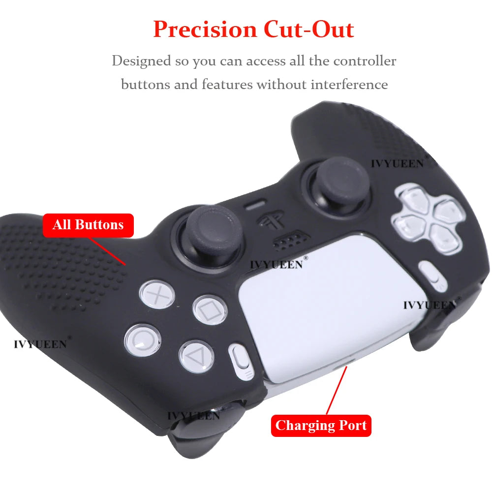 IVYUEEN Studded Protective Cover Skin for PlayStation 5 DualSense PS5 Controller Silicone Gamepad Case ThumbSticks Grips - AliExpress 44 Gamers Point 2.800