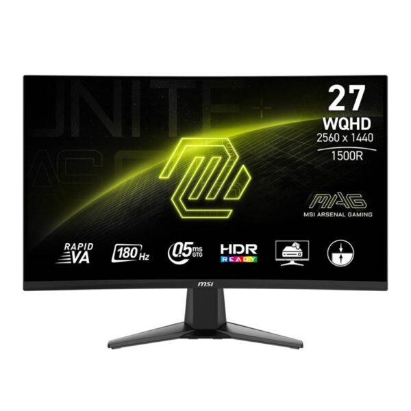 MSI MAG 27CQ6F 27" WQHD Rapid VA, 180Hz, 0.5ms Gaming Monitor - Now Buy From Gamers Point Store Arad With Best Discounted Price Call Us Now +973-36820393 Delivery available to all bahrain QHD (2K) Gamers Point 149.000