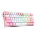 REDRAGON Fizz K617 RGB USB Mini Mechanical Gaming Wired Keyboard Red Switch 60% Redragon Keyboards Gamers Point