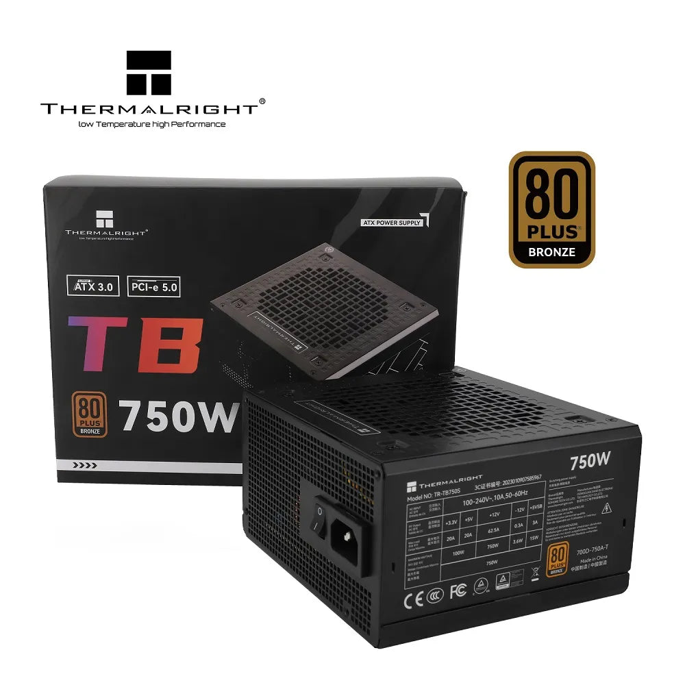 Thermalright 750w Bronze Power Supply TR-TB750S (ATX 3.0 PCI 5.0 12Pin GPU) Thermalright Psu Gamers Point