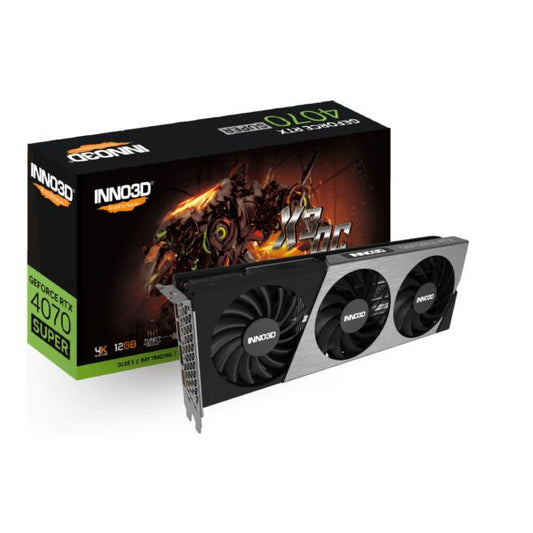 Inno3D RTX 4070 Super X3 OC NVIDIA 12GB GDDR6X Graphics Card - Now Buy From Gamers Point Store Arad With Best Discounted Price Call Us Now +973-36820393 Delivery available to all bahrain Graphics Card (GPU) Gamers Point 279.000