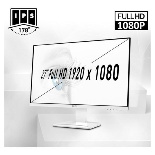 MSI Pro MP273AW, 27" Monitor, 1920 x 1080 (FHD), IPS, 100Hz - Now Buy From Gamers Point Store Arad With Best Discounted Price Call Us Now +973-36820393 Delivery available to all bahrain Full HD Gamers Point 69.000