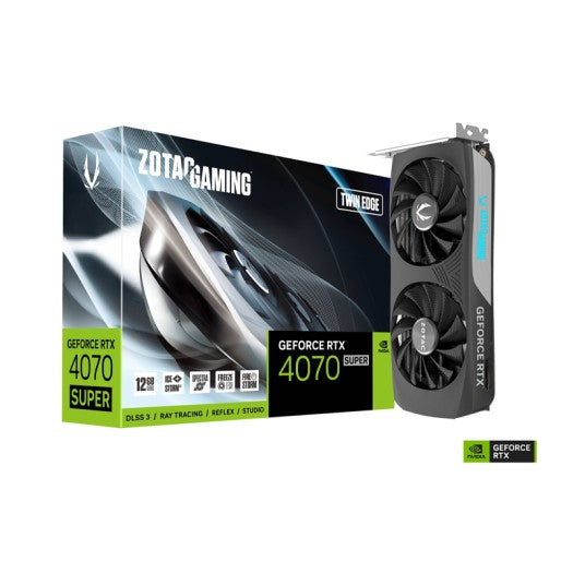 ZOTAC GAMING GeForce RTX 4070 SUPER Twin Edge 12GB GDDR6X-BAHRAIN GPU Gamers Point 299.000