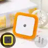 Sensor LED Night Light For Room With Smart Auto ON / Off Led Lamp Kids Bulb Bedroom Cabinet Bathroom Hallway Stairways Or Any Dark Soft Brightness Mini Square Control Energy Saving Sleeping Kid's Corridor Bedrooms Stairs Dusk To Dawn Backlight Night Lights Gamers Point 5.000