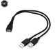 High quality USB 2.0 and Cable USB Double Splitter adapter Cable Female to USB 2 Male Power Extension Cable one to two Gamers Point Accessories  Gamers Point