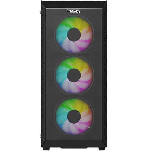 (Twisted Minds 03 Apex Mid Tower Gaming Case TM-GM-I (3 fan rgb - GAMES STORE twistedminds case  Gamers Point