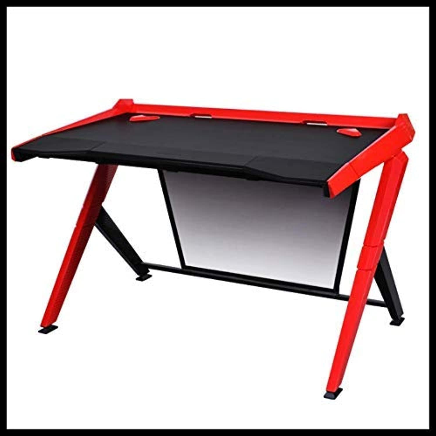 DXRacer Gaming Desk , Professional Game Work Station, Ultimate Gaming Comfort for PC Gamer, Black & Red Gaming Table