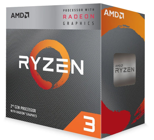 AMD Ryzen 3 3200G w/ RADEON™ RX VEGA 8 Graphics 3rd Gen, AM4, Zen+, Quad Core, 4 Thread, 3.6GHz, 4.0GHz Turbo, 4MB, 65W, CPU tray AMD Home Processor (CPU) AMD  Gamers Point