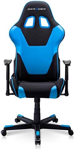 DXRacer Formula Series PC Gaming Chairs Seat Height Adjustable Recliner with Ergonomic Head Pillow and Lumbar Support Black & BlueGC-F101-NB-D3 Dxracer Chair  Gamers Point