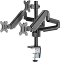 Twisted Minds Triple 17"-32" Monitor Arm Aluminum Desk Mount fits Three Monitor Full Motion Adjustable With USB 3.0- VESA/C-Clamp/Grommet/Cable Management, Black, TM-26-C018UP tm Monitor Stands  Gamers Point
