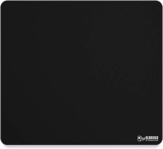 Glorious XL Gaming Mouse Mat/Pad - Large, Wide (XL) Black Cloth Mousepad, Stitched Edges | 16"x18" (G-XL) Mouse Pads Gamers Point 14.000 