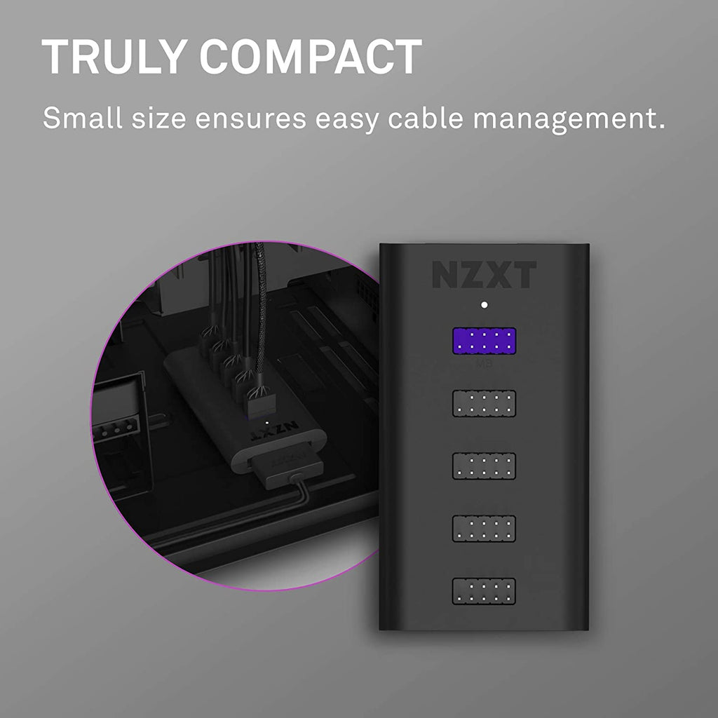 NZXT Internal USB Hub 3 4-Port USB 2.0 Internal Expansion