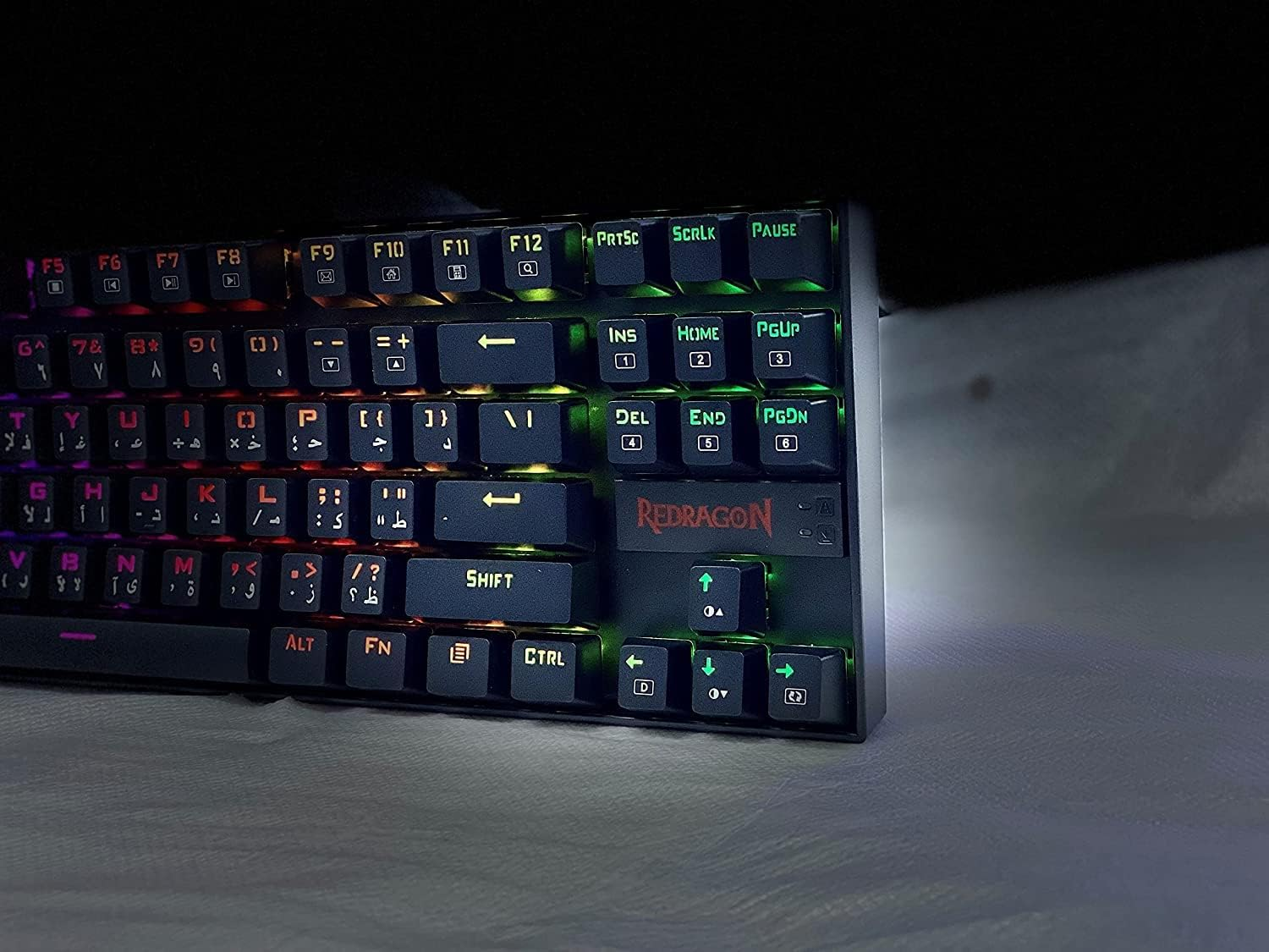 Redragon K552 Kumara 87-Keys Mechanical Gaming Keyboard, Red Key Switches, Anti-Ghosting Keys, Free N-Key Rollover, ABS Material, Wired Connectivity, English Keyboard Layout, Black | K552RGB-1-RED Redragon Keyboards  Gamers Point