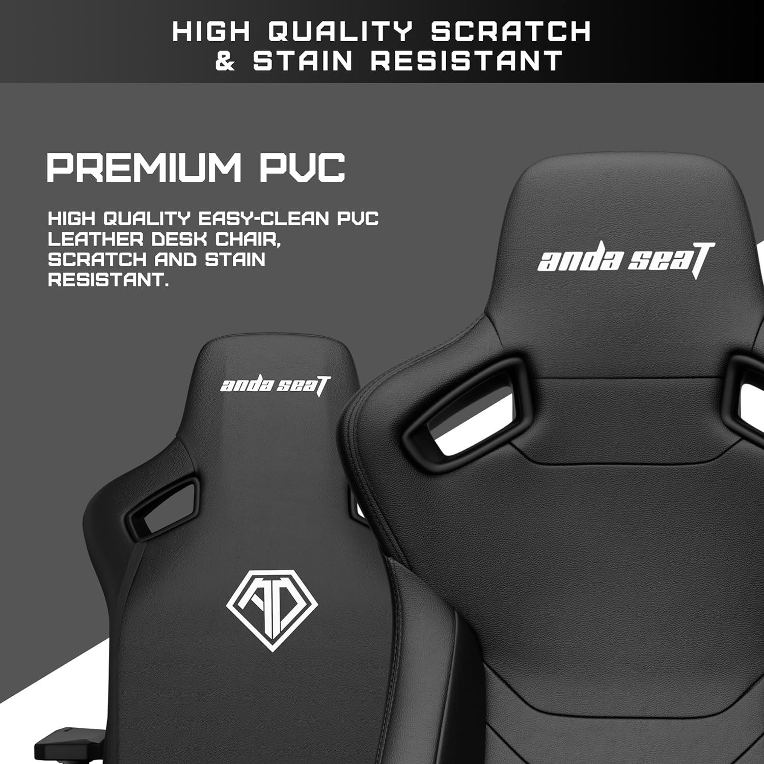Anda Seat Kaiser Frontier Black Leather Gaming Chair - XL Premium ANDA Chair  Gamers Point