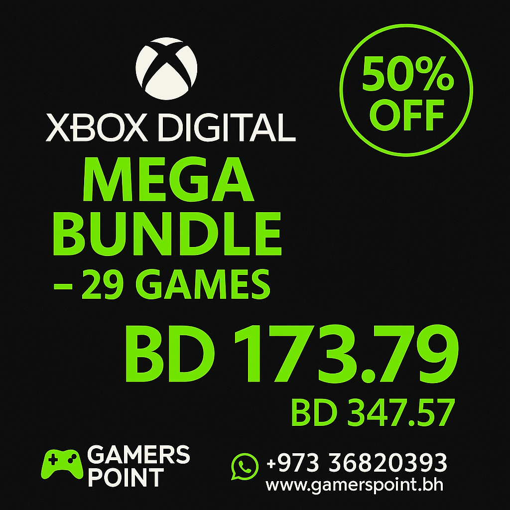 Xbox Digital Mega Bundle – 29 Games (Bahrain Region) | باقة رقمية ٢٩ لعبة Xbox Video Games  Gamers Point