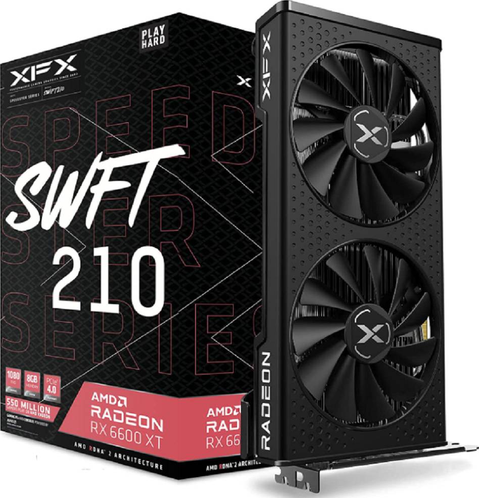 XFX Speedster SWFT 210 Radeon RX 6600 XT GDDR6 Graphics Card-Without Box