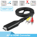 AV to HDMI Converter HDMI 1080P 720P for set-top box computer to TV cable three-color RCA Male Cable length 1m/3.2ft - BAHRAIN HDMI Cables Gamers Point 5.000 