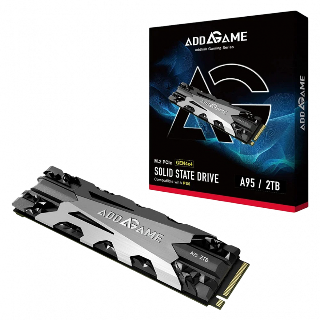 Addlink A95 NVMe Gen 4 M.2 2TB SSD PS5 Compatible High-Performance Gaming Storage Drive