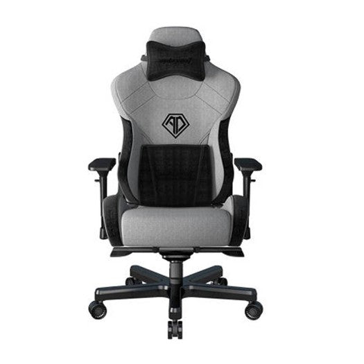 Anda Seat T-Pro II Premium Gaming Chair, 4D Armrests, Memory Foam Neck Pillow & Lumbar Support, Grey/Black | AD12XLLA-01-GB-F ANDA Chair  Gamers Point