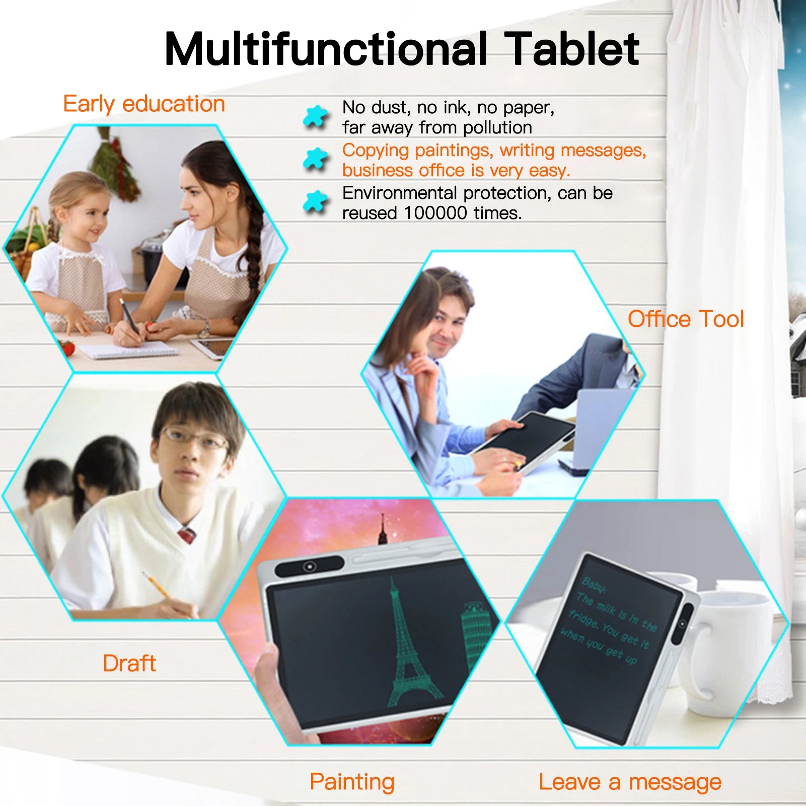10.1 Inch LCD Writing Tablet Handwriting Pads Portable Electronic Tablet Board ultra-thin Board Digital Drawing Tablet
