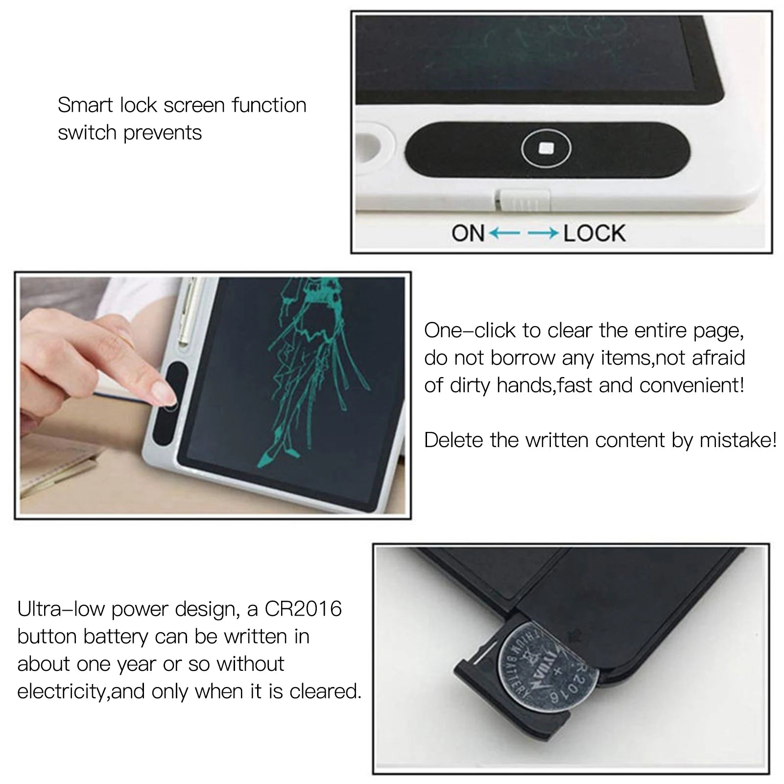 10.1 Inch LCD Writing Tablet Handwriting Pads Portable Electronic Tablet Board ultra-thin Board Digital Drawing Tablet