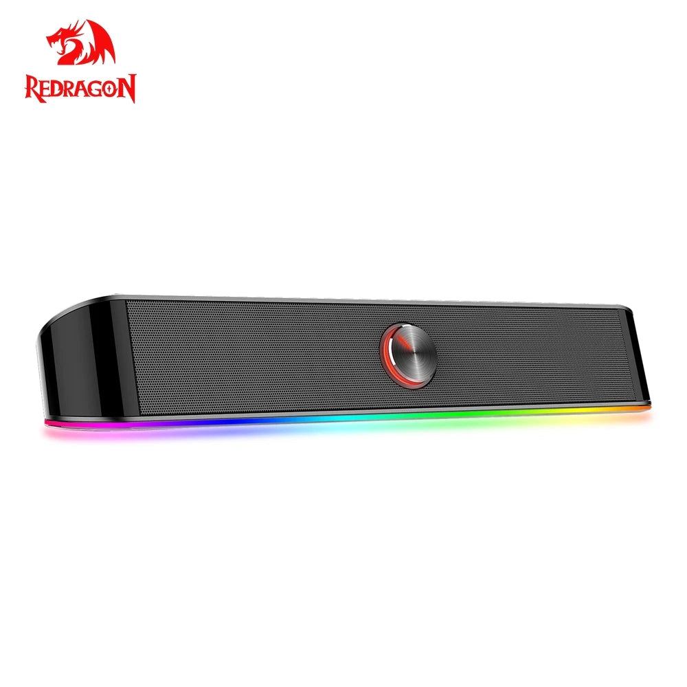 REDRAGON GS560 Adiemus aux 3.5mm stereo surround music smart RGB speakers column sound bar for computer PC notebook loudspeakers - bahrain Redragon Speakers  Gamers Point