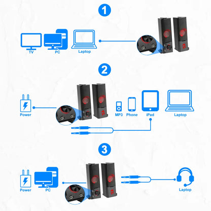 Portable Speaker Portable Speaker | Surround Sound Speakers Pc - Gs550 Aux 3.5mm - bahrain Redragon Speakers  Gamers Point