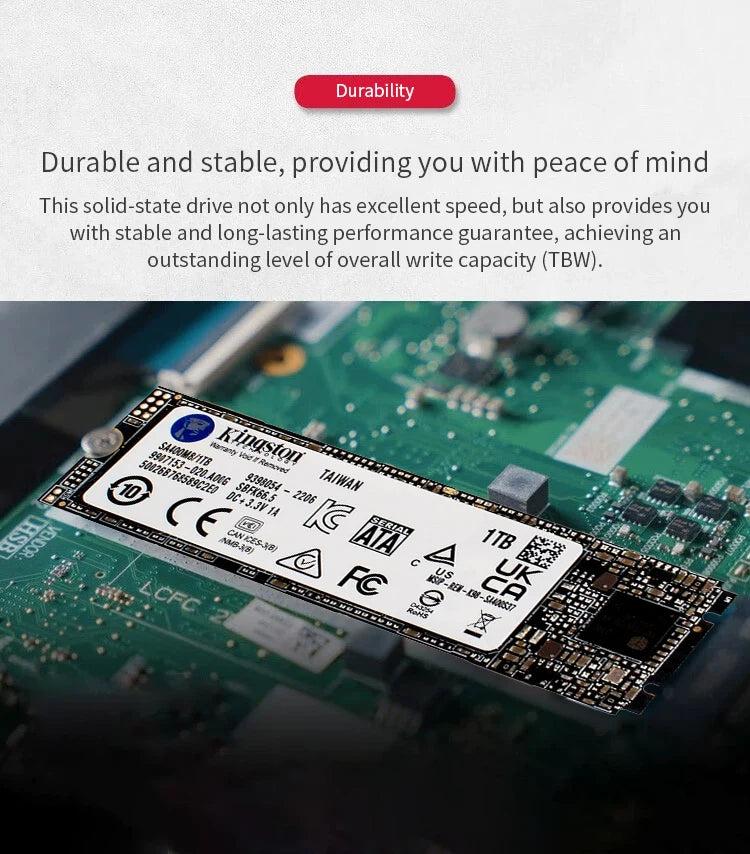 Kingston A400-NGFF SSD M.2 2280 Internal Solid State Drives 2TB 1TB 480G 240G 120G M.2 SSDs SATA Hard Disk for Laptop Desktop PC