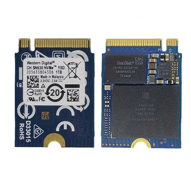 Western Digital WD CH SN530 SSD 1TB M.2 PCIE 4.0X2 2230 Solid State Drive For Support Xbox Series X/S Enhanced Games