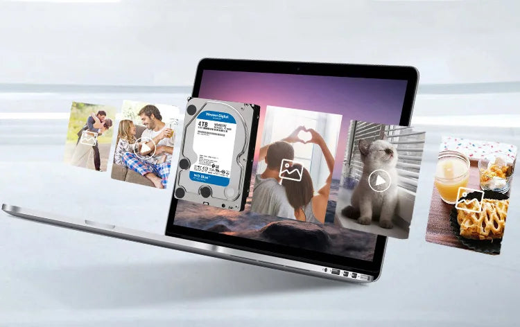 Western Digital WD BLUE 4TB 6TB 3.5" Hard Drive Disk SATA III 5400 RPM 500GB 1T 2TB HD Hard disk For Monitoring Desktop Computer