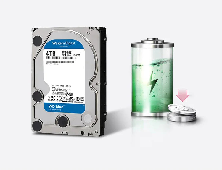 Western Digital WD BLUE 4TB 6TB 3.5" Hard Drive Disk SATA III 5400 RPM 500GB 1T 2TB HD Hard disk For Monitoring Desktop Computer