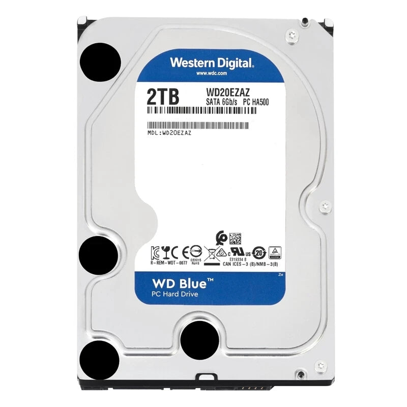 Western Digital WD BLUE 4TB 6TB 3.5" Hard Drive Disk SATA III 5400 RPM 500GB 1T 2TB HD Hard disk For Monitoring Desktop Computer