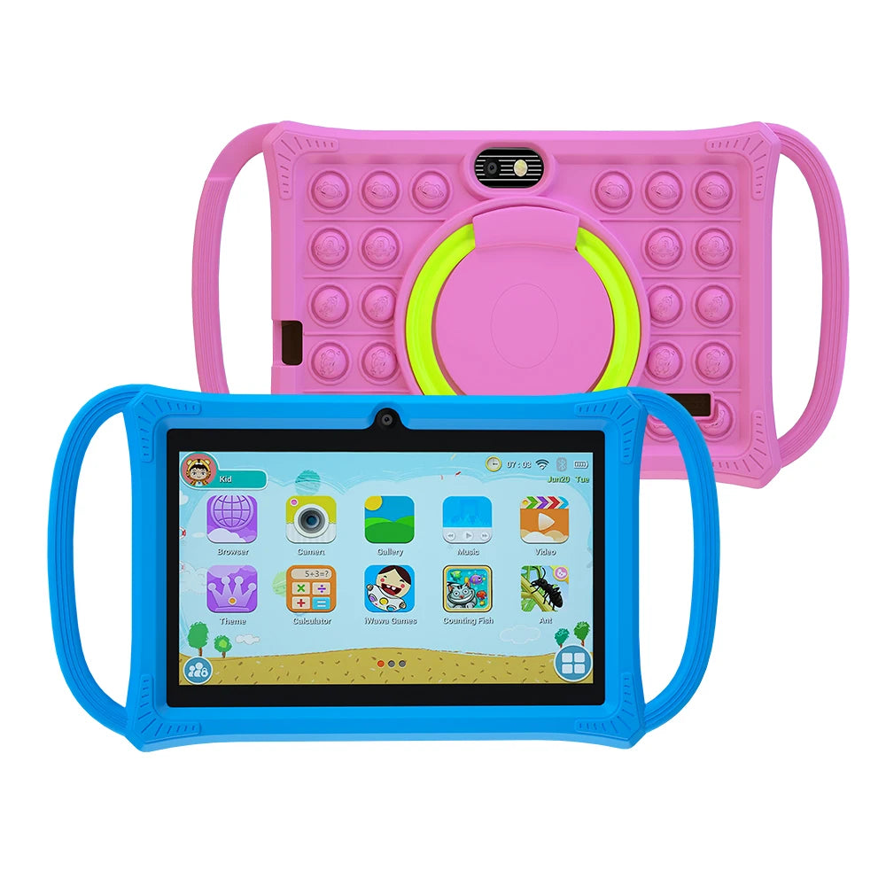 7.0 Inch Kids Tablet Android 12 Quad Core 4GB+64GB WiFi Bluetooth Educational Software Tablets Children's Gifts