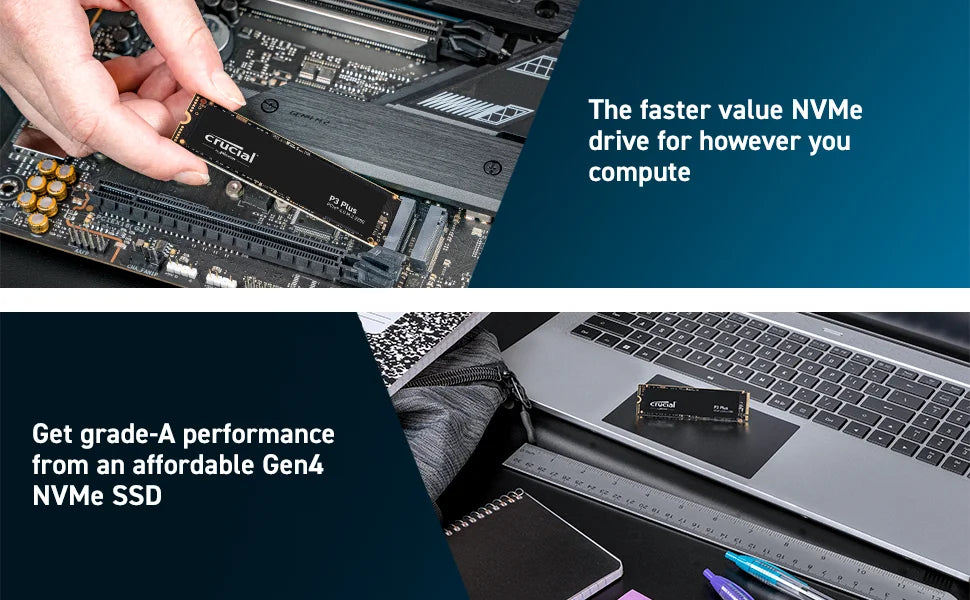 Crucial P3 Plus 1TB 2TB PCIe Gen4 NVMe M.2 SSD Internal Hard Drive(OEM Package)&Crucial NVME 2280 P310 1TB  SSD&Crucial T500 1TB