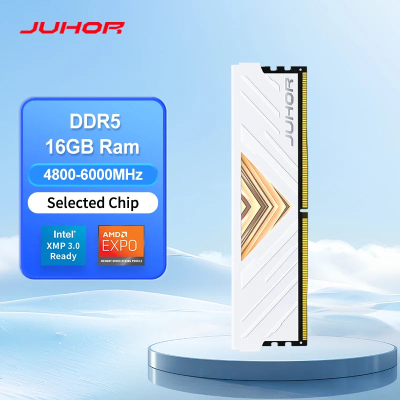 JUHOR RAM DDR5 16GB 5600MHz 6000MHz 4800MHz DIY Computer Gaming Desktop Memory