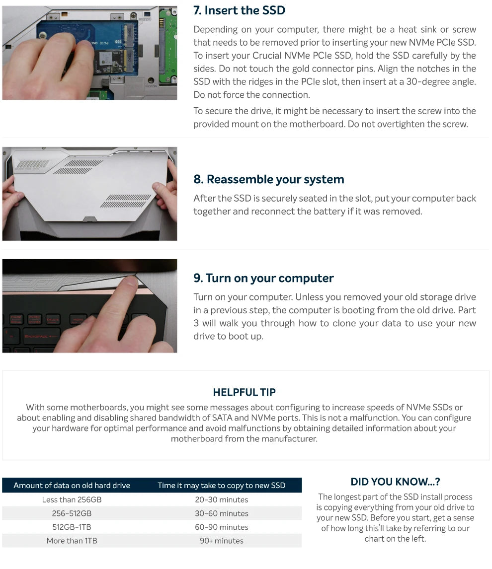 Crucial P3 Plus 1TB 2TB PCIe Gen4 NVMe M.2 SSD Internal Hard Drive(OEM Package)&Crucial NVME 2280 P310 1TB  SSD&Crucial T500 1TB