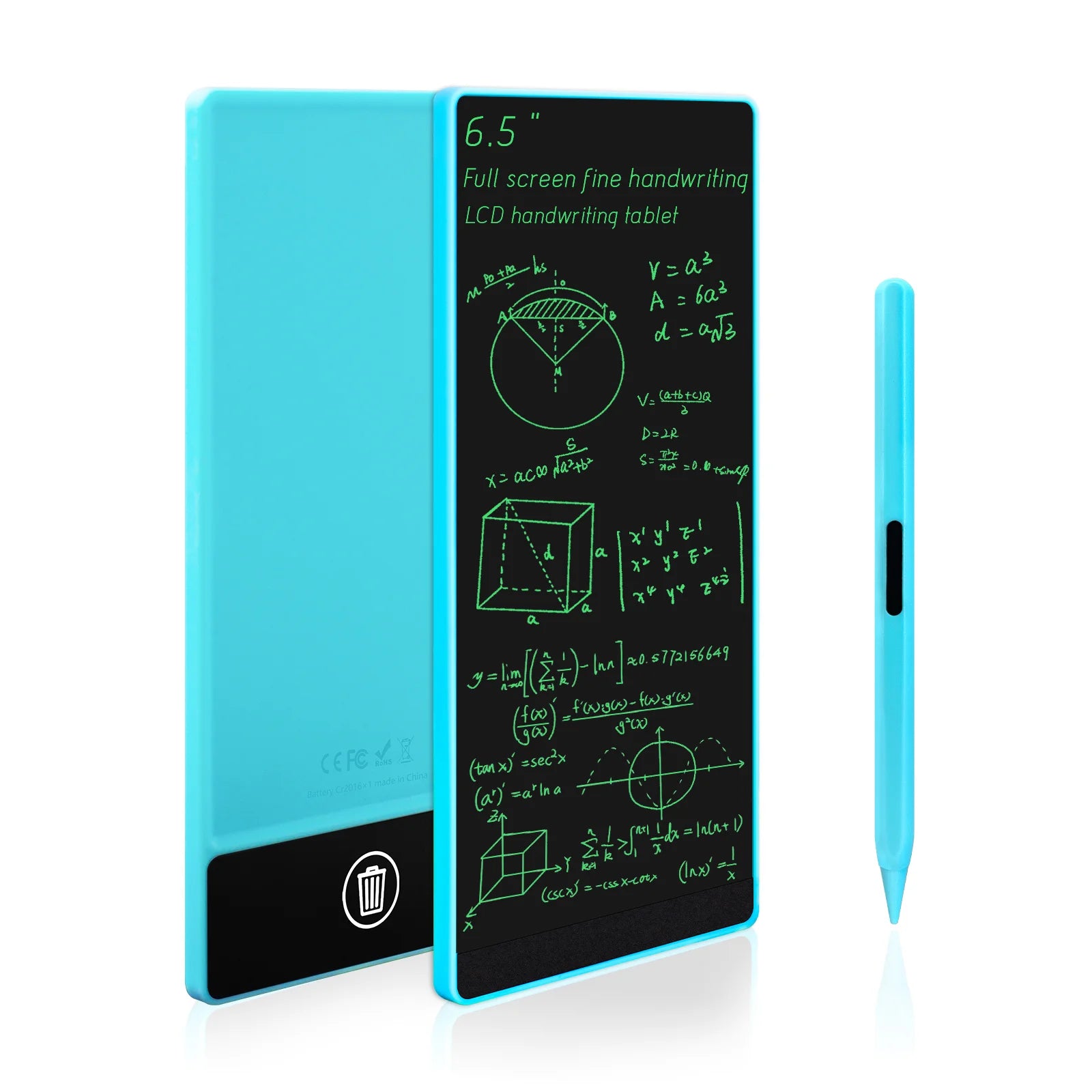 LCD Writing Tablet 6.5 Inch Doodle Board Drawing Tablet for Kids Handwriting Pad Memo Note for Home School Office Gifts