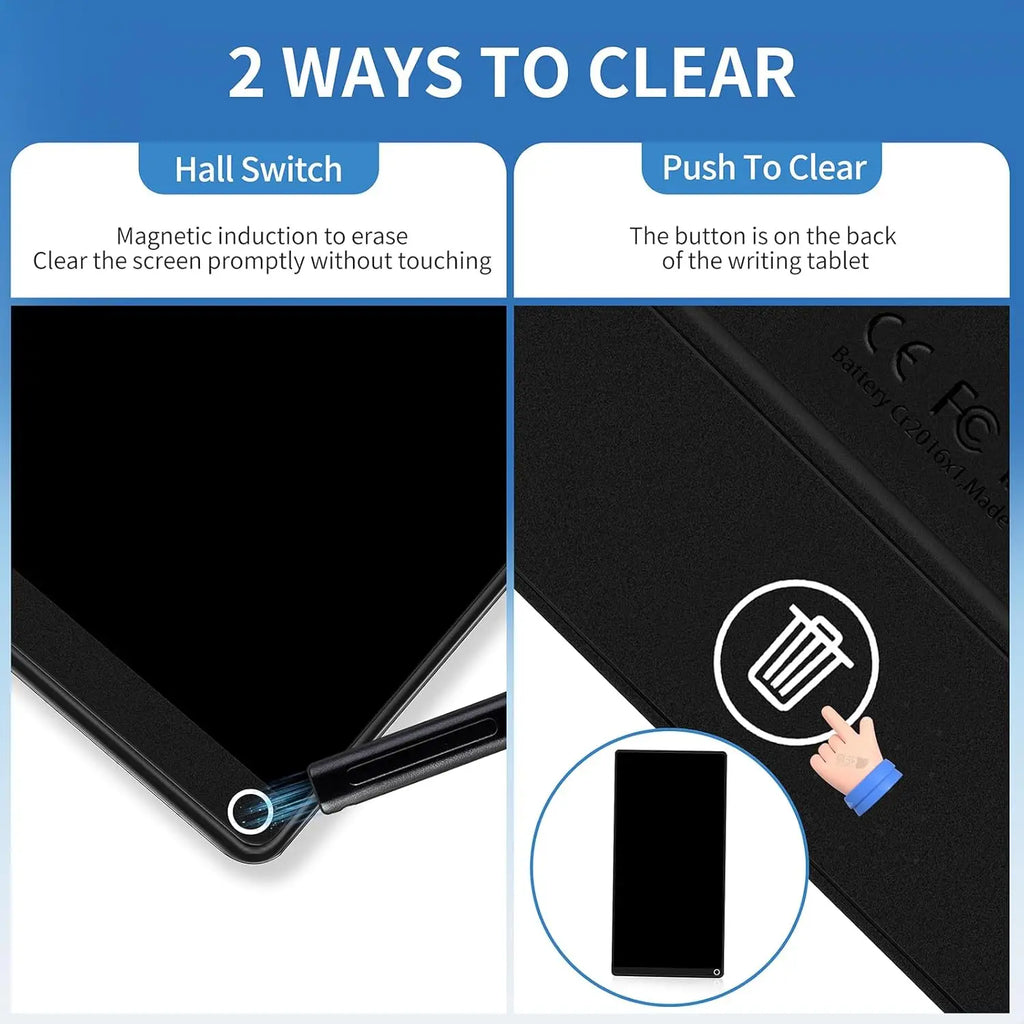 6.5" Full Screen LCD Writing Tablet, Portable Digital Notepad, Lightweight Pocket Design, Ideal For Creative Sketching Drafting