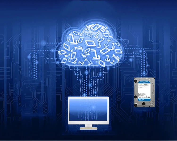 Western Digital WD BLUE 4TB 6TB 3.5" Hard Drive Disk SATA III 5400 RPM 500GB 1T 2TB HD Hard disk For Monitoring Desktop Computer