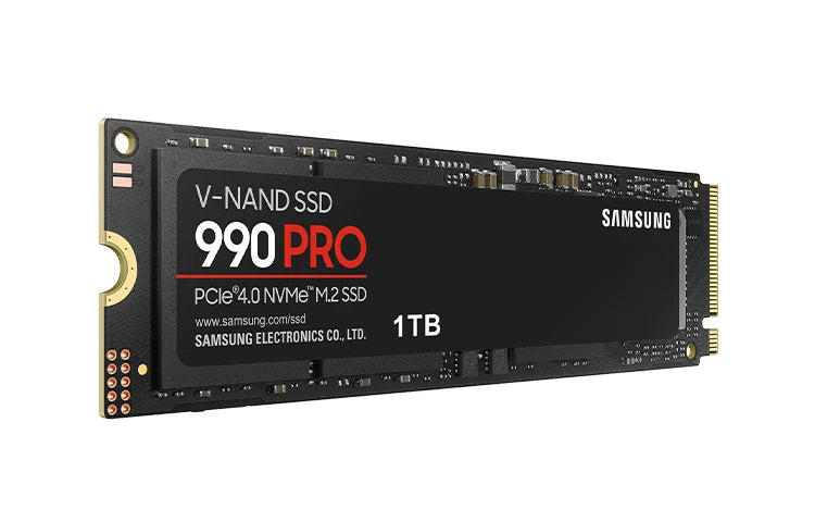 SAMSUNG 990 PRO SSD 4TB PCIe 4.0 M.2 2280 Internal Solid State Hard Drive for High End Computing Gaming Heavy Duty Workstation