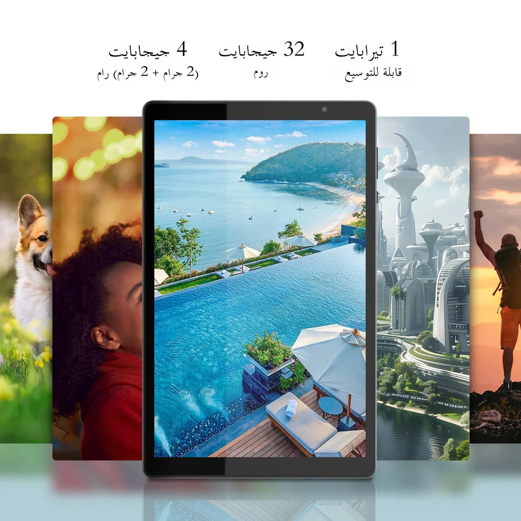 Latest Android 14 Tablet, 10-inch Tablet, Quad-core Processor, 5G WiFi, 4GB ROM + 32GB RAM, 1280*800 Resolution, 6000mAh Battery