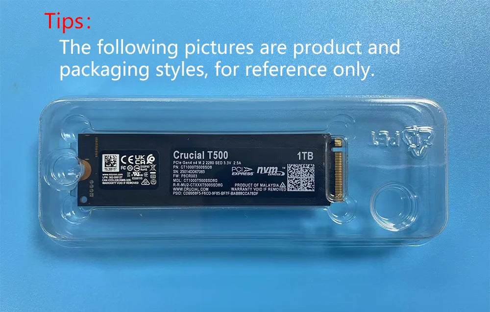 Crucial P3 Plus 1TB 2TB PCIe Gen4 NVMe M.2 SSD Internal Hard Drive(OEM Package)&Crucial NVME 2280 P310 1TB  SSD&Crucial T500 1TB