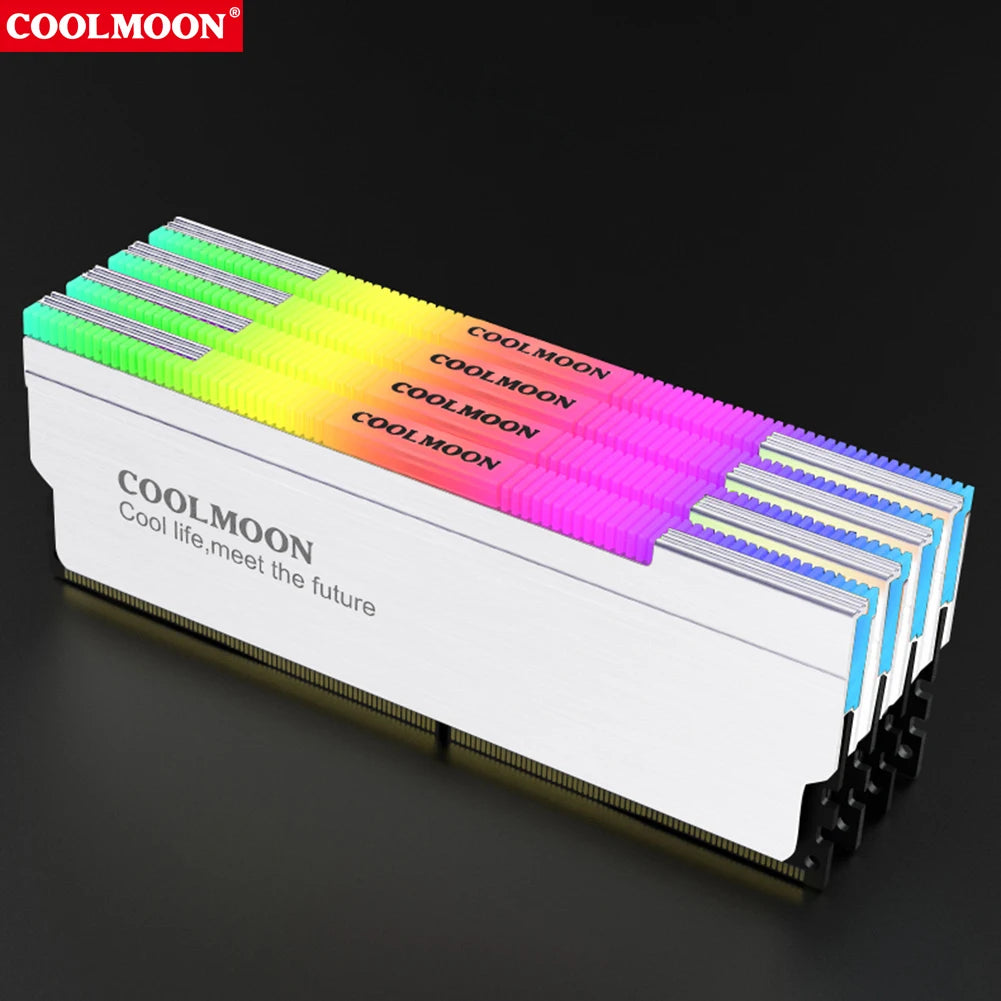 RAM Heatsink Aura Sync DDR4 DDR3 Memory Heat Sink with Thermal Silicone Pad for Desktop Computer PC Memory