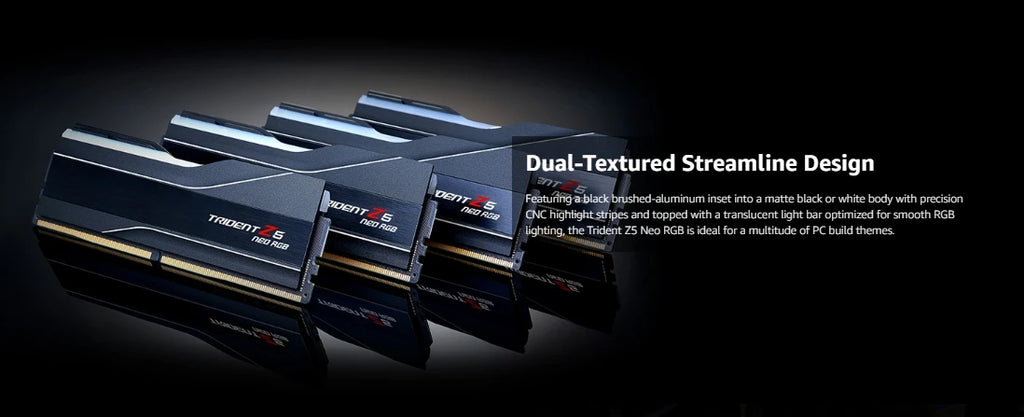 G.Skill DDR5 Trident Z5 NEO RGB Series (16GBx2 )/ (24GBx2)/(32GBx2)Ram 288-Pin SDRAM 6000MHz (AMD Expo) Dual Channel Desktop RAM